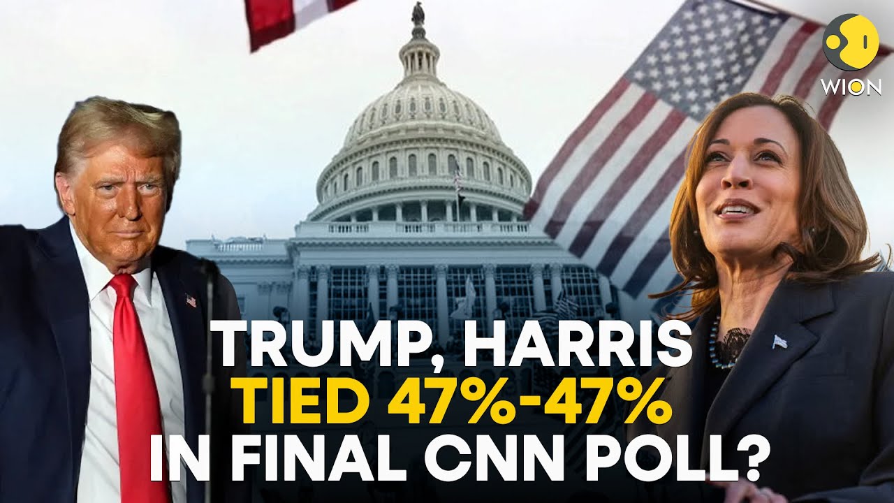 US Elections 2024: Poll Shows Trump and Harris Tied At 47%! Will This ...