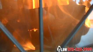 ブリケット　高級圧縮薪の燃え方