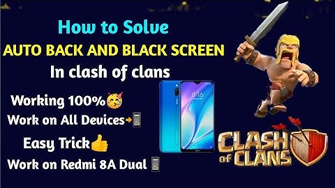 How to solve auto back & black screen problem in coc 👍 || Auto back and black screen problem sloved.