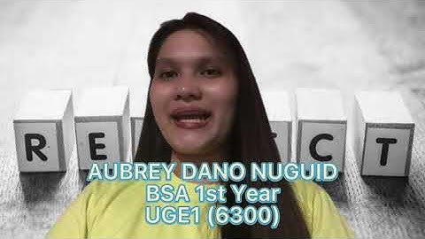 RESPECT by Tamara Sperling - UGE1 (6300) EXAM 4✨