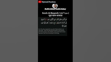Surah Baqarah ayat 29 | Mishary Rashid Alafasy | سورة البقرة آية ٢٩