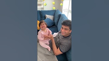 Toddler Reacts To Dad
