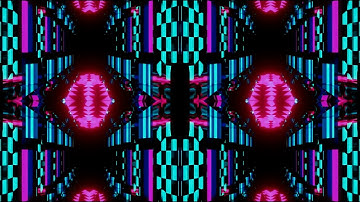 VFX Neon Tunnel SiFi Fractal - Video Loop Background HD - VJ Loop - No Copyright Royalty Free