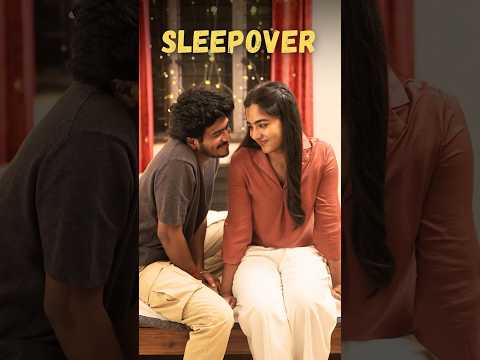 Definitely not the sleepover she expected!π #love #tamil #comedy #couple