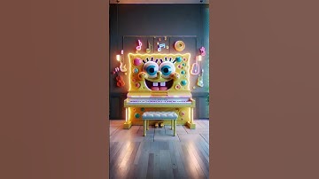 😍😍Evolution of Spongebob  - Piano V.3 - Transformations #cute #animation #love #ai #shorts