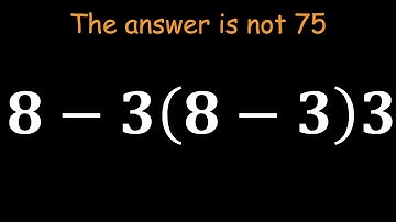 Looks Easy… Until You Try It! Order of Operations Trick Question