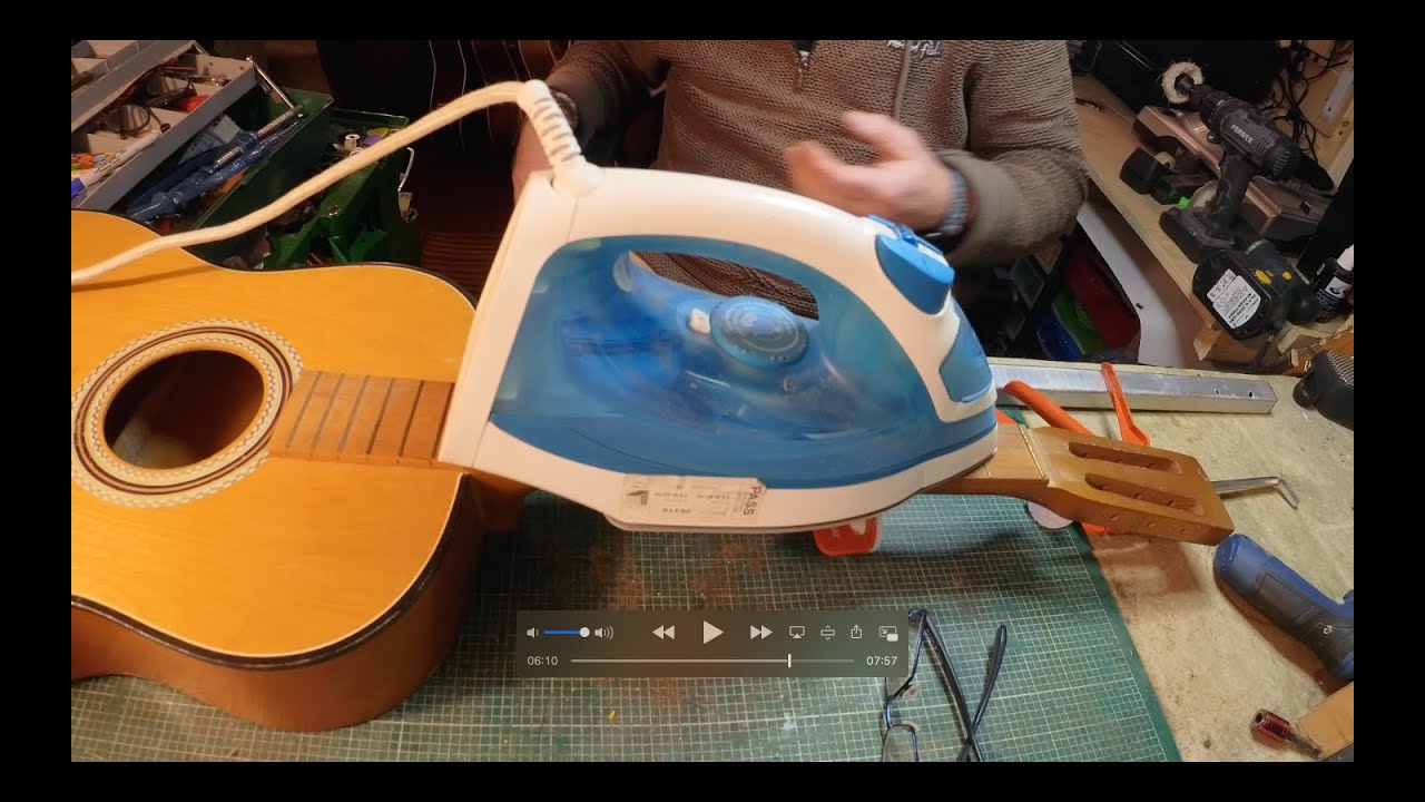 Dismantle 1960s Parlour guitar. YouTube
