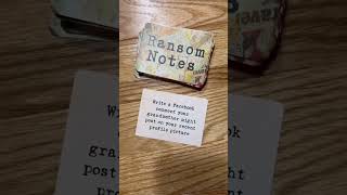 Ransom Notes for your grandma 👵 #ransomnotes #boardgames #familygames #familygamenight
Ransom Notes for your grandma 👵 #ransomnotes #boardgames #familygames #familygamenight Ransom Notes for your grandma 👵 #ransomnotes #boardgames #familygames #familygamenight