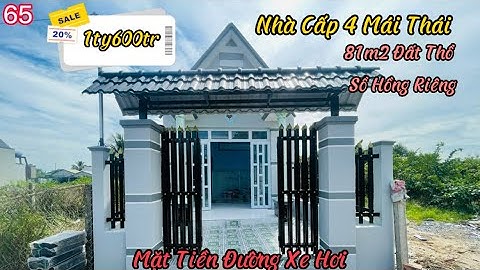 Nhà Cần Giuộc Long An Bán Nhà Cấp 4 Mái Thái Mặt Tiền Đường Xe Hơi Cách TL835A Chỉ 300m