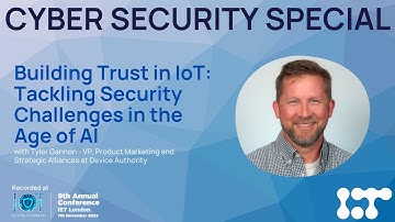 Building Trust in IoT: Tackling Security Challenges in the AI Age | Tyler Gannon | The IoT Podcast