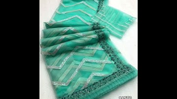 net with sequence zigzag design work with embroidery work lace border||nyla fancy women