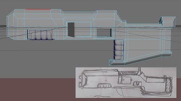 maya 2023 weapon modeling , sci fi design, personal concept, speed up