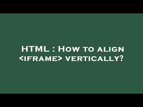 HTML : How
