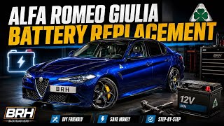 🍀 Alfa Romeo Giulia Battery Replacement 🍀