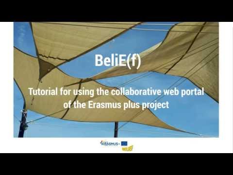 BeliEf - Tutorial for using the collaborative portal