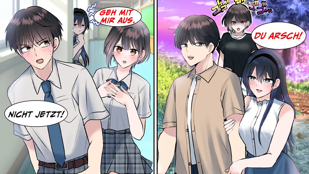 Gefangen zwischen zwei hübschen Mädchen...