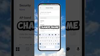 How to change hotspot password | Wifi ka password kaise change kare #tech #shorts