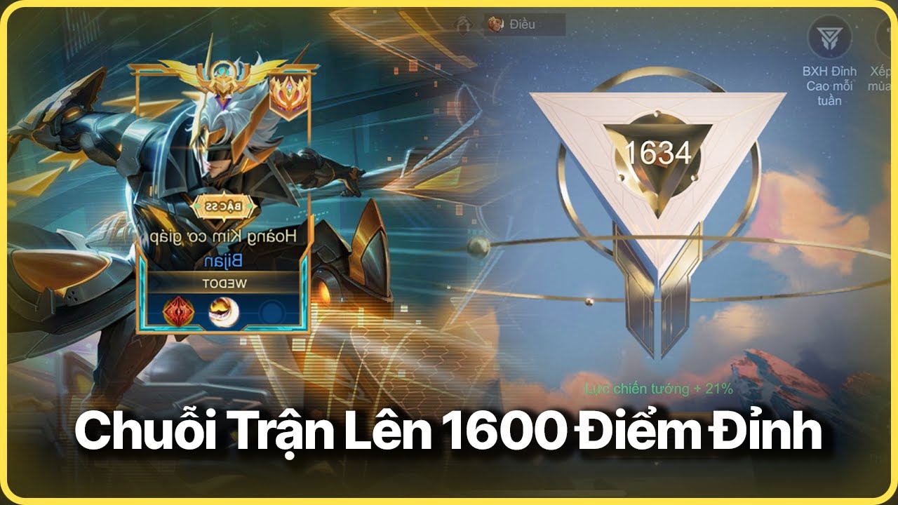 17P Đánh Bijan | Chuỗi Trận Từ 1K5 Lên 1k6 Điểm Đỉnh | Hành Trình Chinh Phục Cục Vàng...............