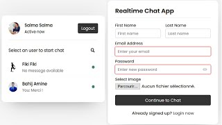 Application Web de Chat using PHP avec MySQL et JavaScript Ajax