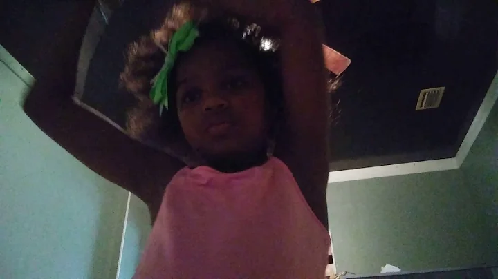 Little girl dancing to BED