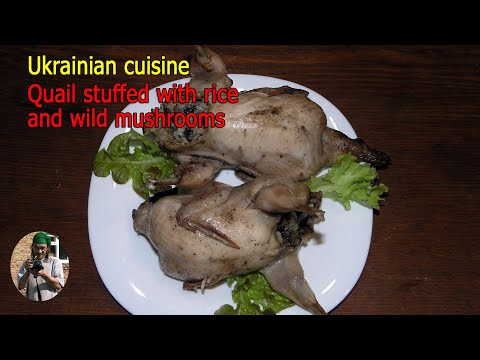 Video: Quail With Rice, Porcini Mushrooms And Mushroom Sauce