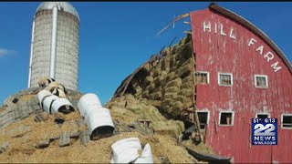 1 cow dead, 13 calves trapped after silo collapses into Lunenburg barn