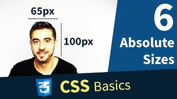 CSS Tutorial — Absolute Sizes, px, pt (6/13)