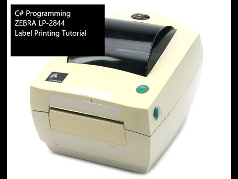 C# Zebra LP-2844 Label Printer Print Program Tutorial