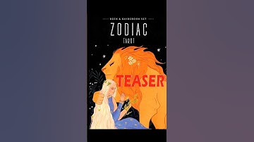 Zodiac Tarot Deck - 2022 - Black Deck - TEASER - QUICK FLI P Through |Tarot Oracle Lenormand