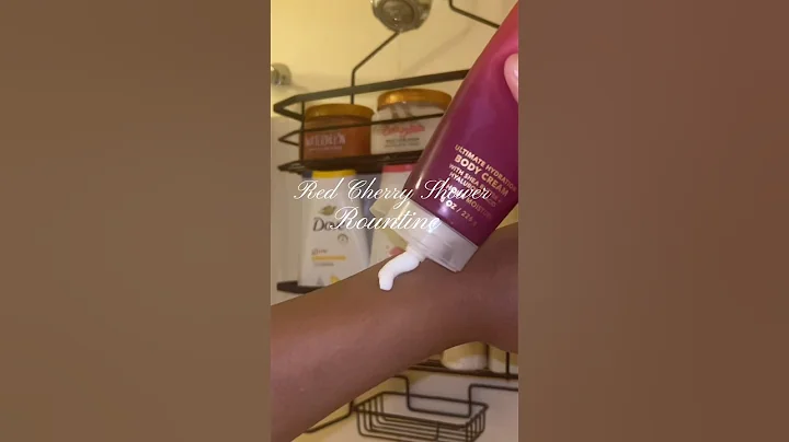 Cherry Shower Routine #showerroutine #bodycare #bathandbodyworks