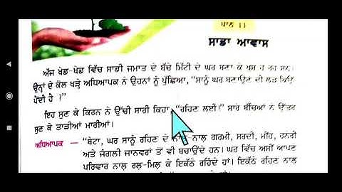 EVS CLASS-3rd Lesson-11 ਸਾਡਾ ਆਵਾਸ
