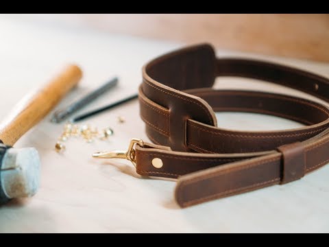 Making a Leather Shoulder Strap - VLOG