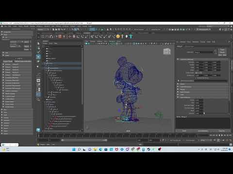 BearMesh Rigging with Advanced Skeleton Tool in Maya