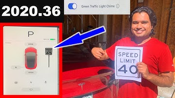 Tesla Software Update 2020.36🚗 - (🔥Read Speed Limit Sign, Green Light Chime, Autopilot Speed...)