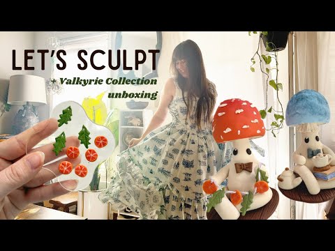 Cozy Let's Sculpt Vlog  - chill, sculpt with me and dress unboxing from Valkyrie Collection