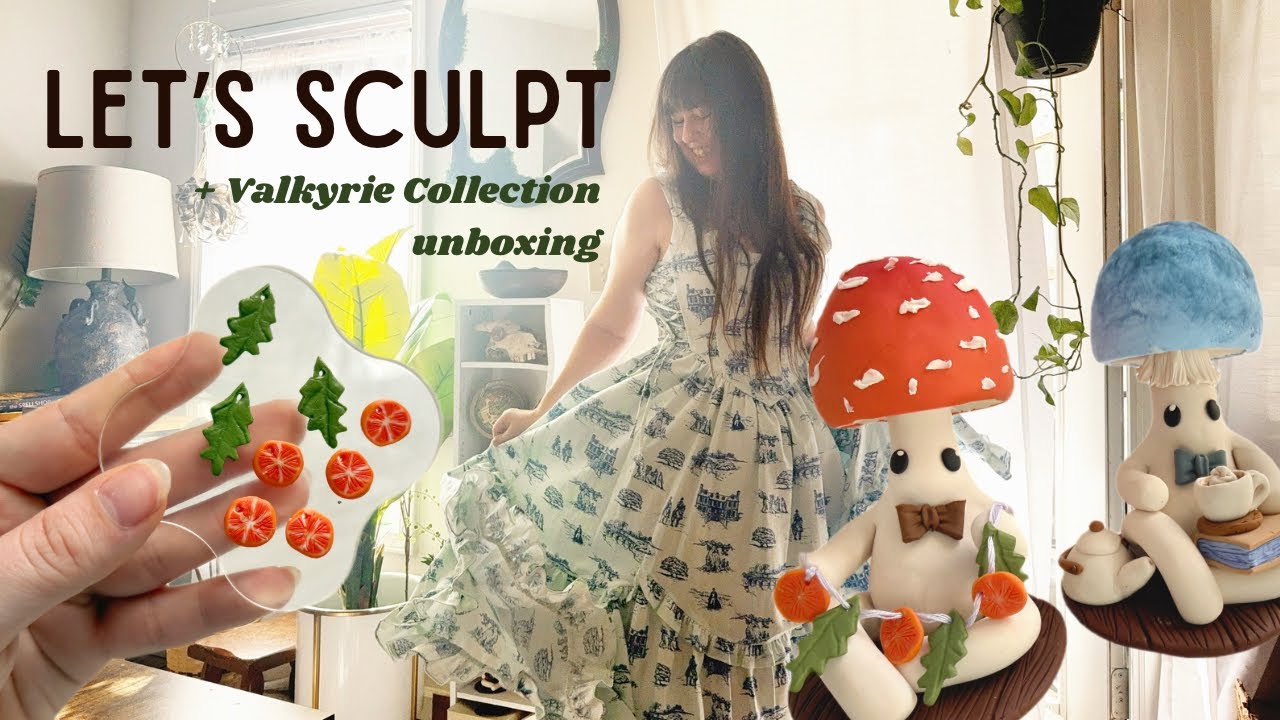 Cozy Let's Sculpt Vlog  - chill, sculpt with me and dress unboxing from Valkyrie Collection