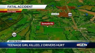 18-year-old woman killed in Nelson County crash, 2 others seriously injured