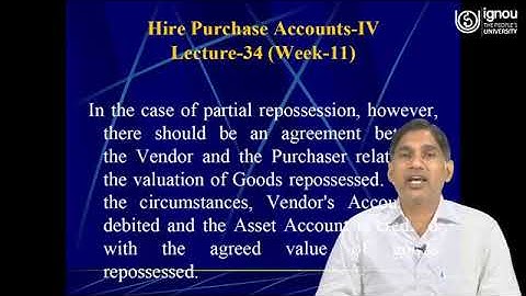IGNOU Live Session on Hire Purchase Accounts-4 for ECO-14, B.Com Students