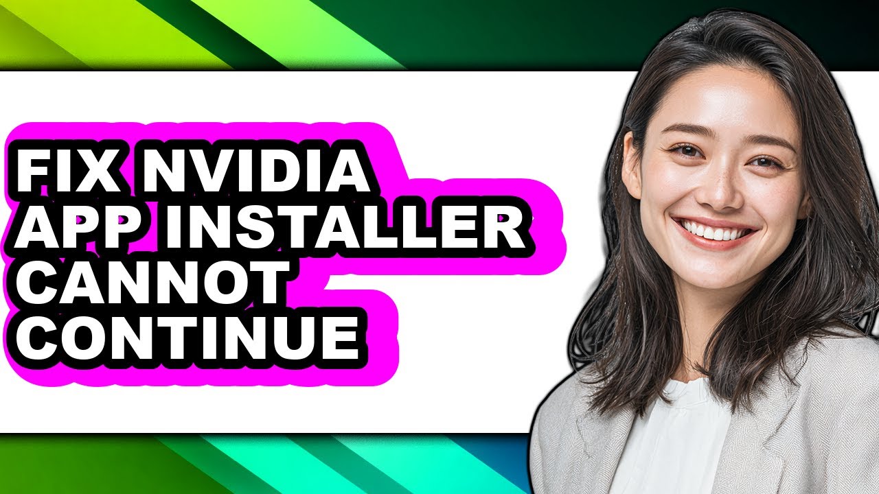 How to Fix Nvidia App Installer Cannot Continue (full Guide) - YouTube