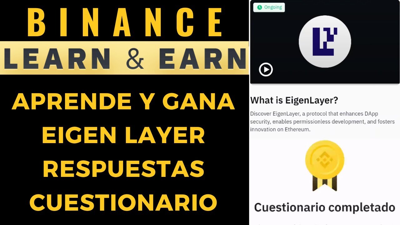 Binance Aprende y Gana Eigen Layer 🔥 Respuestas Cuestionario ✅ Learn & Earn