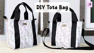 Sew Small Tote Bag With Zipper | Small Tote Bag Sewing