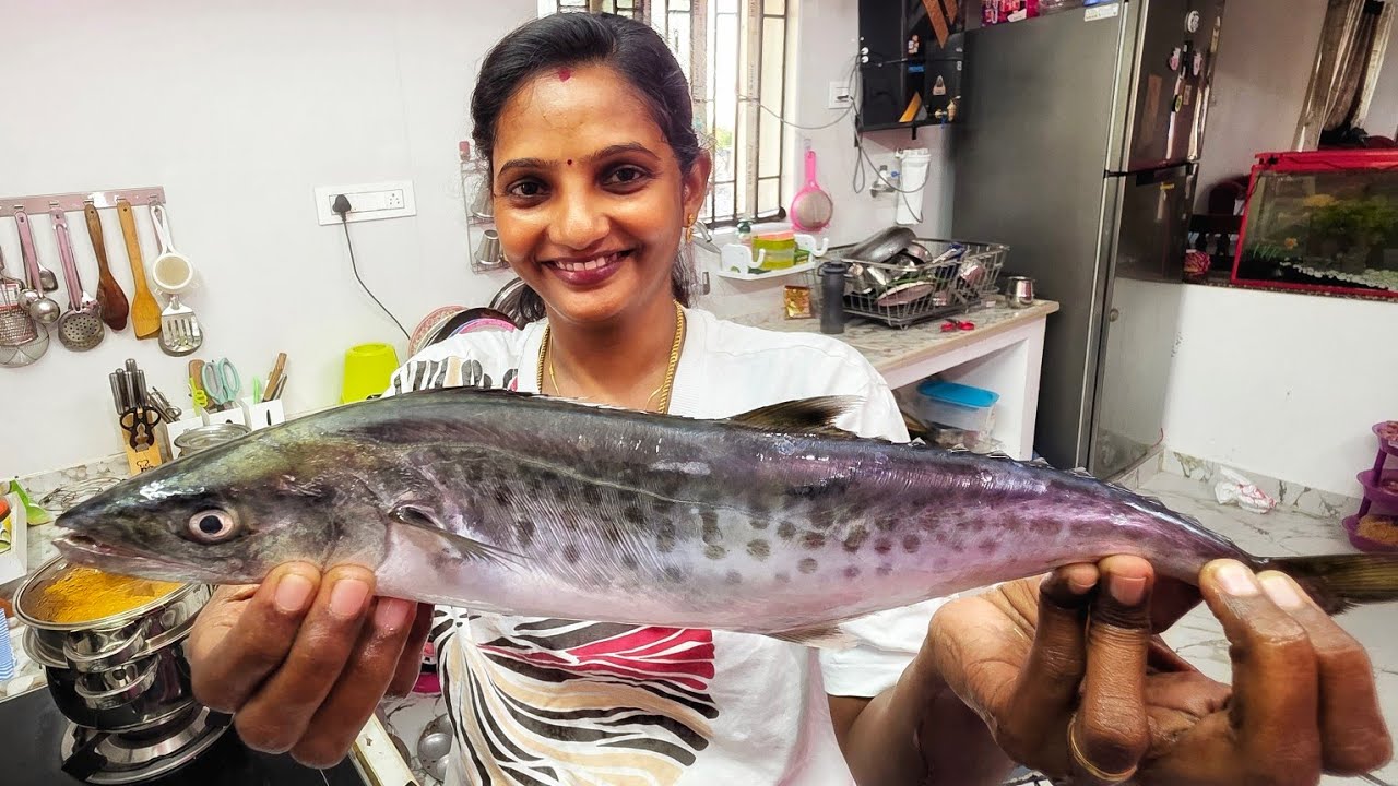 ஆஹா ‼️மனைவி கையால் வஞ்சிரம் மீன் கோலா உருண்டை  செமையான சமையல் 