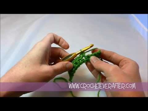 Left Hand Single Crochet Tutorial #3: Single Crochet into the Middle of the Row