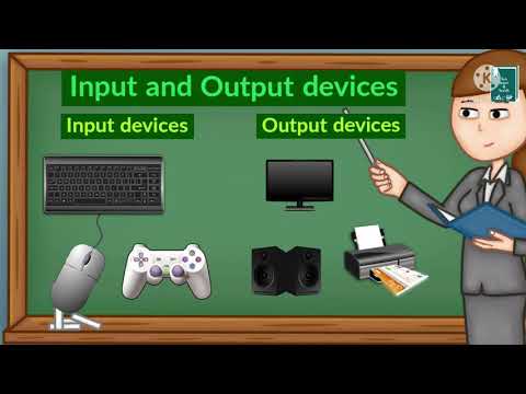 Input and output devices of computer || parts of computer with their ...