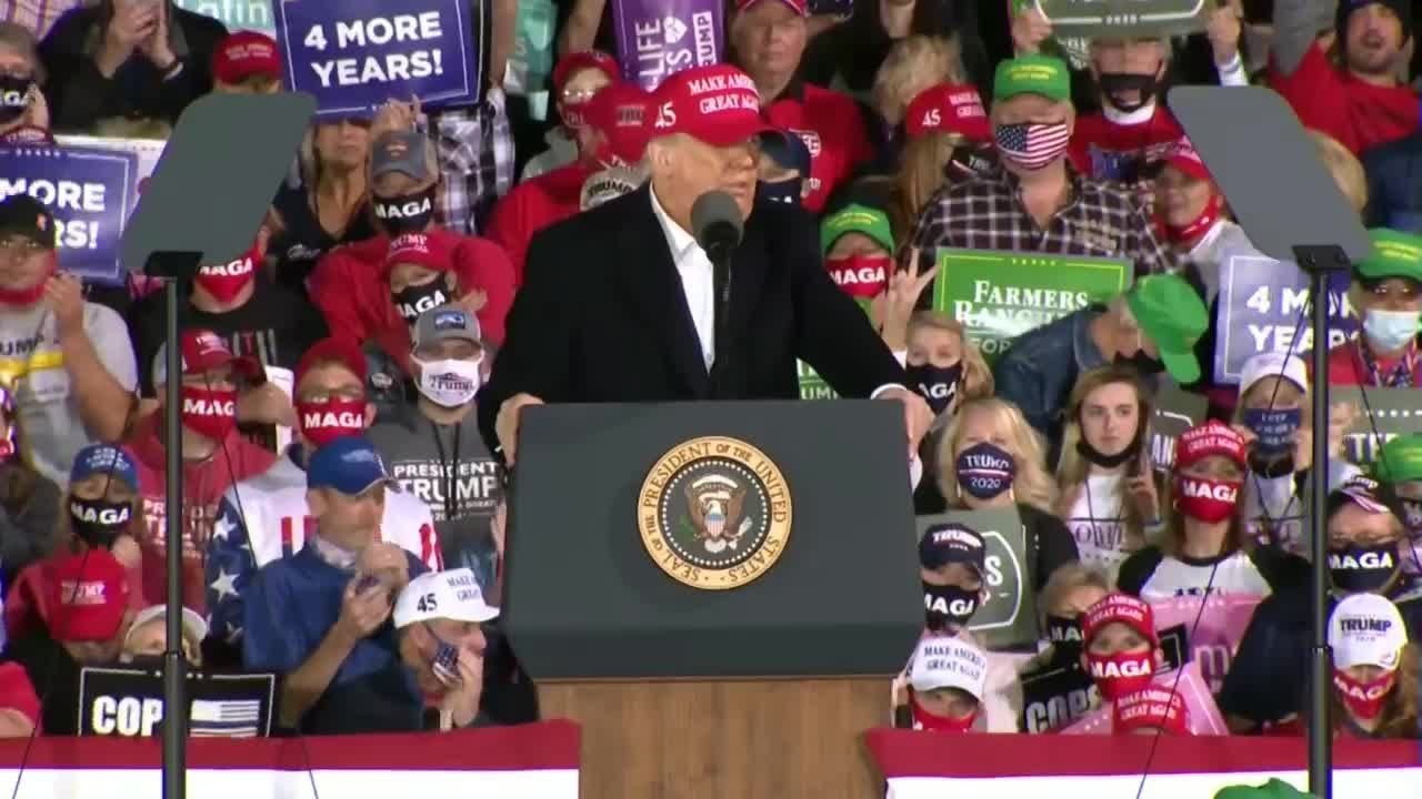 Full Trump Rally in Des Moines Oct. 14, 2020