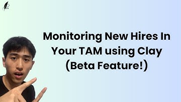 Monitoring New Hires In Your TAM Using Clay (Beta Feature)
