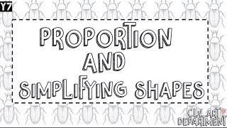 Proportion and simplifying shapes (Y7 insects project)