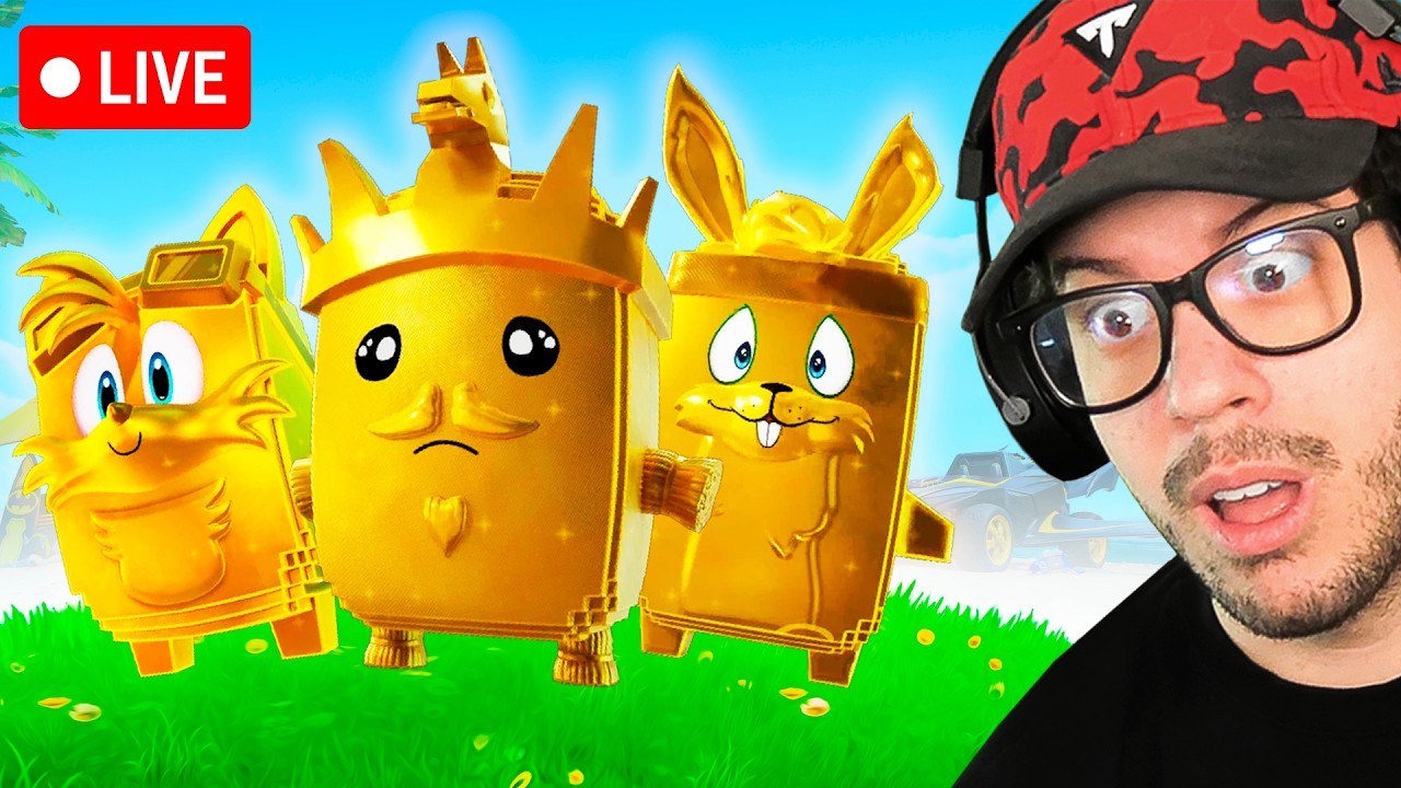🔴 LIVE! - NEW *GOLD SPRITES* UPDATE in FORTNITE! (SPRITE HUNTING)