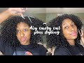 diy curly cut | styling with miss jessie’s