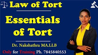 Details Essentials of law of tort | Tamil I Dr.A.C.Nakshathra | Nakshathra's Memory Academy Update